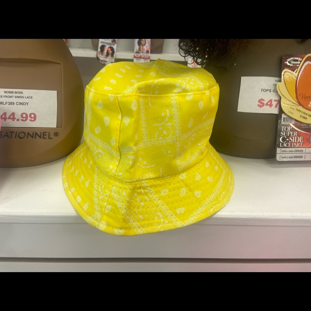 Yellow bandanna hat